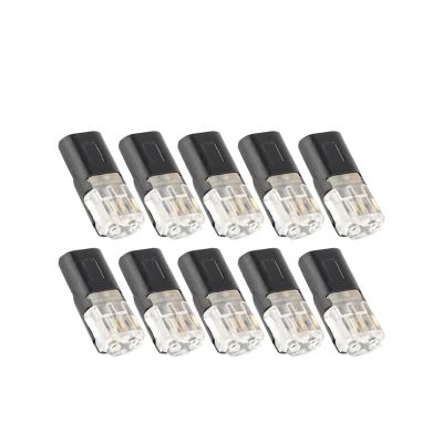 100/1PC Double Wire Plug-in Connectors with Locking Buckle Car Wire 2 Way Terminal Block Waterproof Quick Connector Cable Clamps(10PCS)