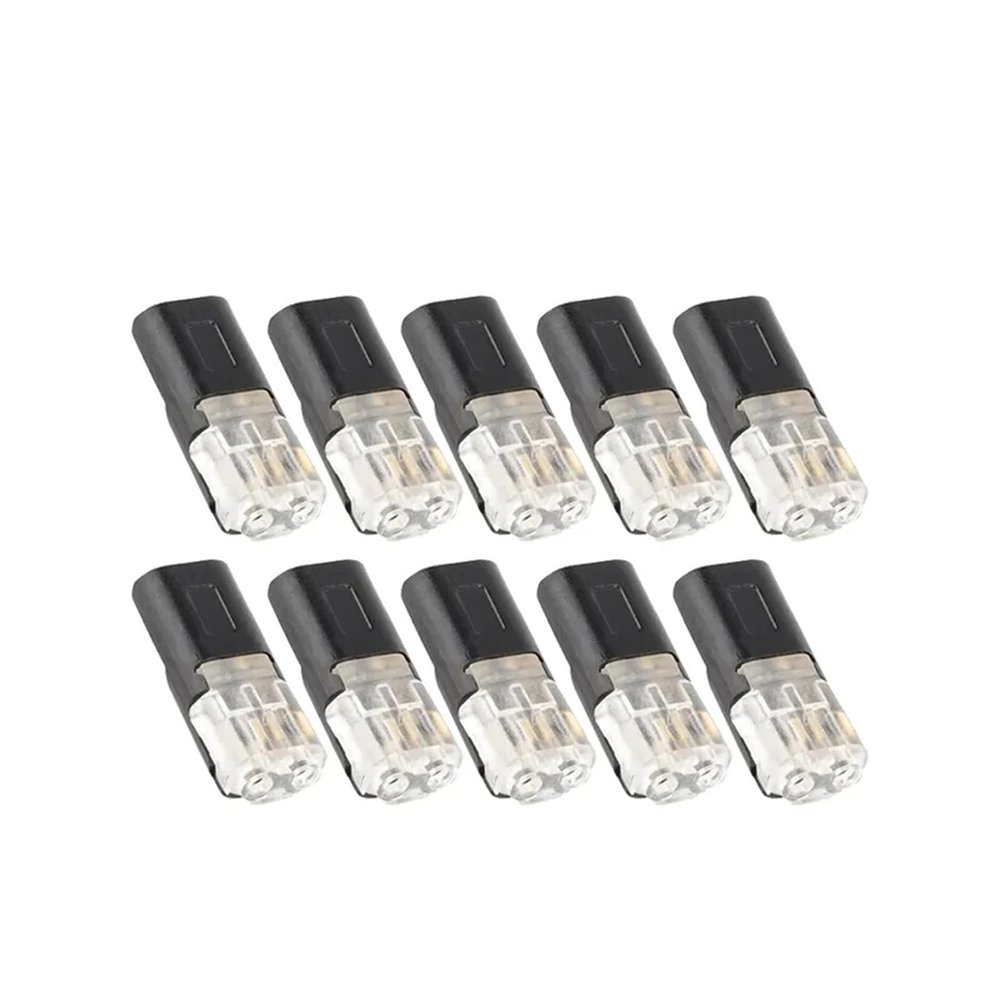 100/1PC Double Wire Plug-in Connectors with Locking Buckle Car Wire 2 Way Terminal Block Waterproof Quick Connector Cable Clamps(10PCS)