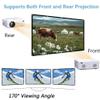 60-300 inch Portable Projection Screens, 2 Sided 16:9 Foldable Anti-Crease Projector Movies Screens for Camping Party, Home Theater, Office(300in(663x373cm)) view 4