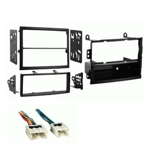 Single and Double DIN Car Stereo Radio Install Kit Package Compatible with 350Z 2003, 2004, & 2005 Without Factory Amplifier