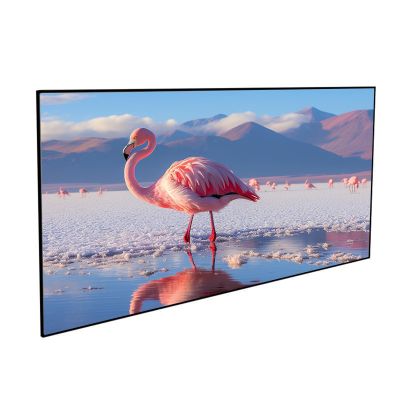 72-92 inch Projector Screen Fixed Frame, 16:9 Format 4K Ultra HD Wall Mount Projection Screen for Indoor Movie Video Home Theater(80in)