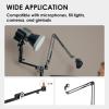 TARION Modular Desktop Arm Set - 18"/45 cm Adjustable Stand with Spigot Mount for COB Lights + 29.4"/75 cm (Max) Mic Boom Stand for Microphone Compatible with 35 mm Rods - Titanrig Arm Y view 3
