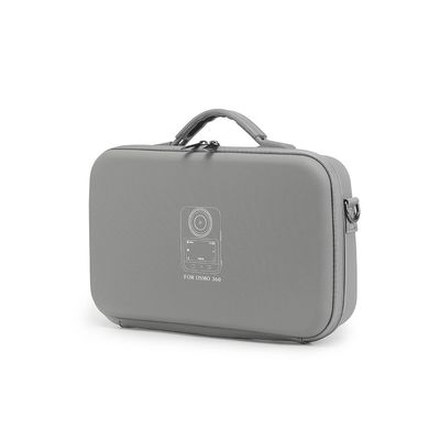 PU+EVA Large Carrying Case Suitable for DJI OSMO 360 Panoramic Camera Storage Bag with Shoulder Strap,Stylish Simple and Comfortable Box, Gray, Large Storage