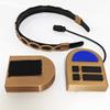 Anime Role Luka Cosplay Headwear 3D Printed Decorative Headphones with Microphone Gold and Blue Nonfunctional Headgear view 3