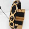 Anime Role Luka Cosplay Headwear 3D Printed Decorative Headphones with Microphone Gold and Blue Nonfunctional Headgear view 4