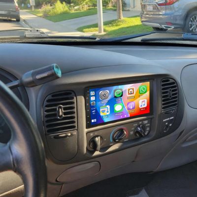 7" Double Din Car Radio Stereo Upgrade for 2004 Ford F-150 HeritageTouch Screen Head Unit Car Stereo Android 13 with Wireless & Wired Carplay Android Auto GPS Navigation/SWC/Backup Camera+MIC,2+32G