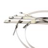 100pcs 4.6mmx400mm 4.6 * 400mm 4.6mmx400mm Self-Locking Stainless Steel Zip Cable Tie Lock Tie Wrap 201 304 316(SS304) view 1