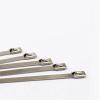 100pcs 4.6mmx400mm 4.6 * 400mm 4.6mmx400mm Self-Locking Stainless Steel Zip Cable Tie Lock Tie Wrap 201 304 316(SS304) view 2