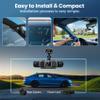 360View 4 Channel Dash Cam, 2K+1080P Front and Rear Inside Left Right, Wireless Dash Camera for Cars, Built-in G-Sensor, IR Night Vision, 24H Parking Mode, 64GB SD Card, Loop Recording, APP Control view 4