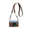 Camera Half Case, Compact Protective PU Leather Cover With Shoulder Strap For Fuji XE5 Camera Design In Brown & Green For Daily Use(brown) view 1