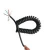 ACFFVBW Coiled Extension Cord, 6 Core 22AWG Spiral Telescopic Wire Shielded Cable Stretch 1-12 Meters Matte Surface Spring Spiral Extension(Stretch 7 Meter) view 1