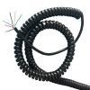 ACFFVBW Coiled Extension Cord, 6 Core 22AWG Spiral Telescopic Wire Shielded Cable Stretch 1-12 Meters Matte Surface Spring Spiral Extension(Stretch 7 Meter) view 2