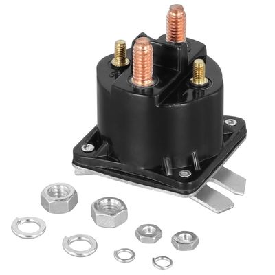 100 Amp 4 Terminal Solenoid Relay, 12 V Dump Trailer Solenoid For Intermittent Duty, Replacing Part Numbers Saz-4201Er, Az-4201Gj