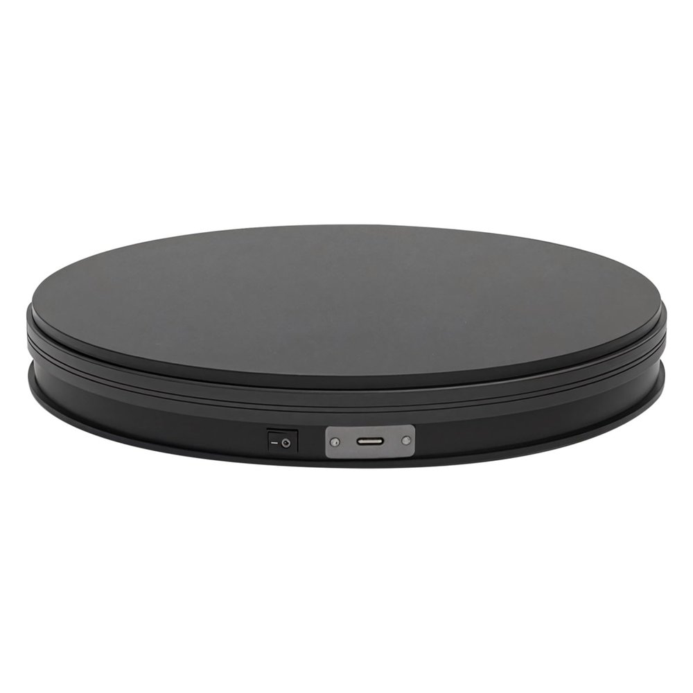 Display Stand Rotating Smart, Photography Turntable Electric, 20S Rotation Speed, 22.04 (10 Kg) Load Capacity, Watch & Jewelry Display, Product Photography Ideal, Usb Powered