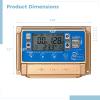 60A Solar Charge Controller With Lcd, Dual Usb Ports, Smart Control, Auto Voltage Detection, For Rv, Marine, Home Solar Systems view 4