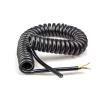 ACFFVBW Coiled Extension Cord, 2 Cores Spiral Expandable Wire 24AWG 20AWG 17AWG 14AWG Black Power Cord .5-7.5 Meters Spring Telescopic Cable Spiral Extension(2 core 14AWG,Line Length 5 Meter) view 1