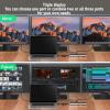 Goshyda 12 in 1 USB C Docking Station Triple Display with 4K HDMI DisplayPort VGA | 100W PD & Gigabit Ethernet | 4 USB & SD TF Card Reader for Laptop etc view 4