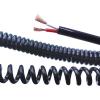 Coiled Extension Cord, 1.2 Meters Black Stretchable Wire,Telescopic Power Cord, Core to 12 Spring Spiral Cable Solar sheathed(3core,18AWG 0.75mm) view 3