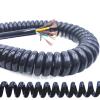 Coiled Extension Cord, 1.2 Meters Black Stretchable Wire,Telescopic Power Cord, Core to 12 Spring Spiral Cable Solar sheathed(3core,18AWG 0.75mm) view 4
