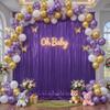 10x10ft Purple Backdrop Curtains Wedding Party Glitter Sequin Curtain Backdrop Fabric Shimmer Drapes Backdrop Bridal Baby Shower Birthday Christmas Photoshoot Background Photography 5x10FT2 Panels view 2