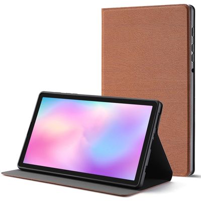 Drop-Proof Tablet Protective Case With Foldable Stand Cover, Brown, Slim Lightweight Tpu Case For Tab Lite 8.7 T220 T225 (2021)