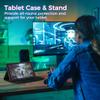Drop-Proof Tablet Protective Case With Foldable Stand Cover, Brown, Slim Lightweight Tpu Case For Tab Lite 8.7 T220 T225 (2021) view 2