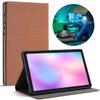 Drop-Proof Tablet Protective Case With Foldable Stand Cover, Brown, Slim Lightweight Tpu Case For Tab Lite 8.7 T220 T225 (2021) view 3