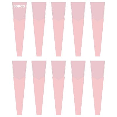 Cone-Shaped Opp Floral Gift Bags With, Ideal For Weddings And Women'S Day Gifts