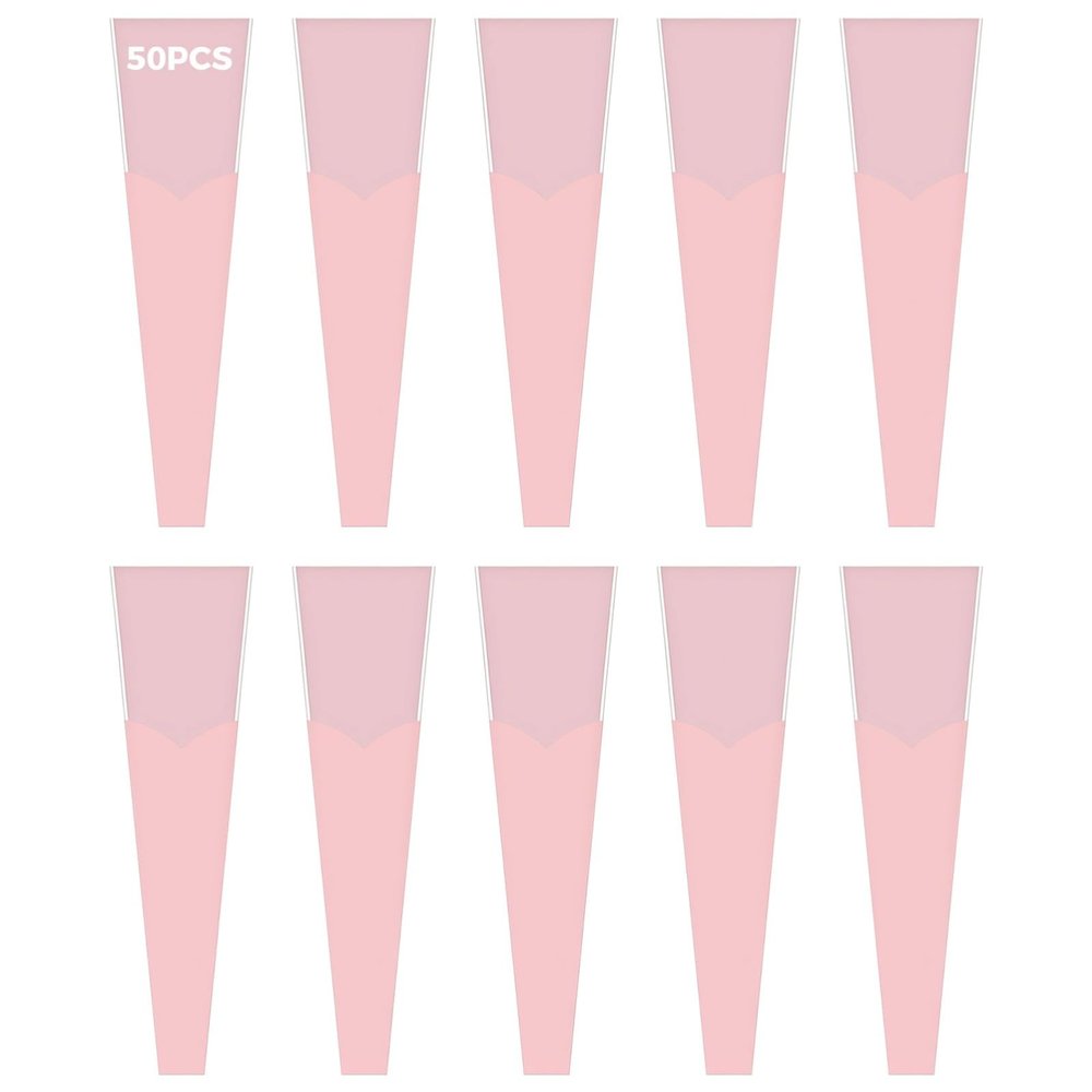 Cone-Shaped Opp Floral Gift Bags With, Ideal For Weddings And Women'S Day Gifts