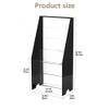 Sleek Freestanding Acrylic Vinyl Record Stand Vertical LP Holder with Front-Facing Access Media Stand for Living Room Long-Lasting(Clear) view 2
