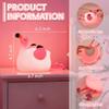 AINEEU Flamingo Night Light for Kids, Rechargeable Silicone Kids Night Light with Timer, 3-Level Dimmable Nursery Lamp, Cute Pink Bedside Light for Baby Girls Room Decor Gift view 2