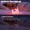 AINEEU Flamingo Night Light for Kids, Rechargeable Silicone Kids Night Light with Timer, 3-Level Dimmable Nursery Lamp, Cute Pink Bedside Light for Baby Girls Room Decor Gift view 4