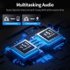 JESIMAIK Motorcycle Helmet Bluetooth Headset, 10 Way 2KM Helmet Communication System, Multitasking Audio Motorcycle Intercom, 2 Mics&40mm Speaker (1 Pack) view 3