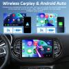 [2+64G] NHOPPEW Car Radio for Jeep Compass 2017-2020 with Wireless Carplay and Android Auto - 10.1 Inch Touch Screen Android Car Stereo - DSP/GPS/WiFi/SWC/Bluetooth + AHD Backup Camera view 4