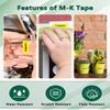 Cruxer 50 Pack Replacement for P Touch M Tape M-K631 MK631 M631 M-K631s Black on Yellow 12mm 0.47 1/2 for Ptouch PT-M95 PT-80 PT-90 PT-70 PT-65 PT-85 PT-45 PT-70BM Label Maker Refills view 3