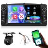 [4+64] Volxcereo Car Radio for Toyota Corolla E120 E130 Altis 2000-2006 BYD F3, 7 inch Android Touchscreen Stereo with Carplay/Android Auto, GPS, WiFi, Bluetooth, SWC, FM/RDS, Rearview Cam view 1