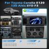 [4+64] Volxcereo Car Radio for Toyota Corolla E120 E130 Altis 2000-2006 BYD F3, 7 inch Android Touchscreen Stereo with Carplay/Android Auto, GPS, WiFi, Bluetooth, SWC, FM/RDS, Rearview Cam view 2