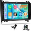 [2+64G] Car Radio for Mercedes Benz W906 Sprinter W169 W245 W639 Vito Viano - Wireless Carplay and Android Auto - 9 Inch Touchscreen Android Car Stereo - DSP/WiFi/GPS/SWC + AHD Backup Camera view 1
