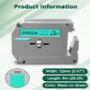 Cruxer 60 Pack Replacement for P Touch M Tape M-K731 MK731 M731 M-K731s Black on Green 12mm 0.47 1/2 for Ptouch PT-M95 PT-80 PT-90 PT-70 PT-65 PT-85 PT-45 PT-70BM Label Maker Refills view 2