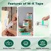 Cruxer 60 Pack Replacement for P Touch M Tape M-K731 MK731 M731 M-K731s Black on Green 12mm 0.47 1/2 for Ptouch PT-M95 PT-80 PT-90 PT-70 PT-65 PT-85 PT-45 PT-70BM Label Maker Refills view 4
