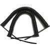 ACFFVBW Coiled Extension Cord, 20AWG 6 Core Telescopic Power Cord Black Copper Spring Wire Spiral Sheathed Extensible Cable Spiral Extension(Stretch 2.5 Meter) view 2