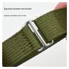 20mm 22mm Nylon Strap Hook And Loop Fastener Watch Band Men Wrist Bracelet(Army green,22MM_L 290MM) view 3