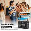 Goshyda Cassette Player Recorder with Bluetooth 5.3 & USB Tape Conversion, Portable with AM FM SW Radio, Built in Mic and Stereo Sound for Home Use (US Plug 110V) view 4