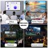 4K 16:9 HD Projection Screen Portable for Home Garden Office and Outdoor Projection, 120/150/250inch Non Crease White Projector Movie Screen(250inch (16:9)) view 2