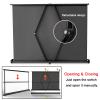 Portable Retractable Video Projection Movie Screens, 30/40/50inch, No Installation Desktop Projector Screen for School Home Theatre(50inch(16:9)) view 3