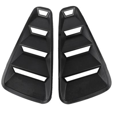 Car Rear Side Window Louvers Splitter Trim Rear Triangle Louver Window Sunshade Side Window Compatible for Mustang 2005-2014