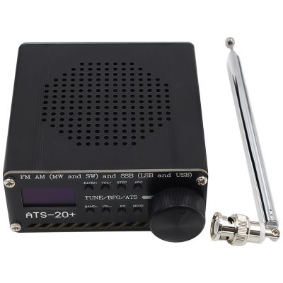 Portable Ats-20 Plus Stereo Receiver, Am Fm Shortwave Radio With Usb, Type-C Charging, Bnc Antenna, For Travel Outdoor And Quality Audio Use