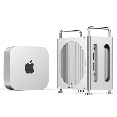 ACASIS 40Gbps Mac mini M4 Dock Ultra-Fast Transmission, Mac mini M4 Hub with Signle ssd Enclosure Support Up to 8TB 2*DP+3*USB-A+SD/TF for Video Editor, Photographer, Professional Users