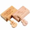 Personalized Guitar Shaped USB Flash Drive, Custom USB Sticks Engraved Thumb Drives for Music Studios, Musicians, Band Merchandise, Promotional Events, with Optional Wooden Packaging Box (50,256 MB) view 1