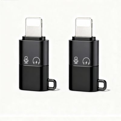 ZEXIBATH for DJI Mic Mini USB Type C to Lightning Port Adapters Fast Charging Data Sync, for iPhone 14 13 12 11 Smartphone/PC/Mac Connector Accessories Wireless Microphone Receiver (2 Pack)